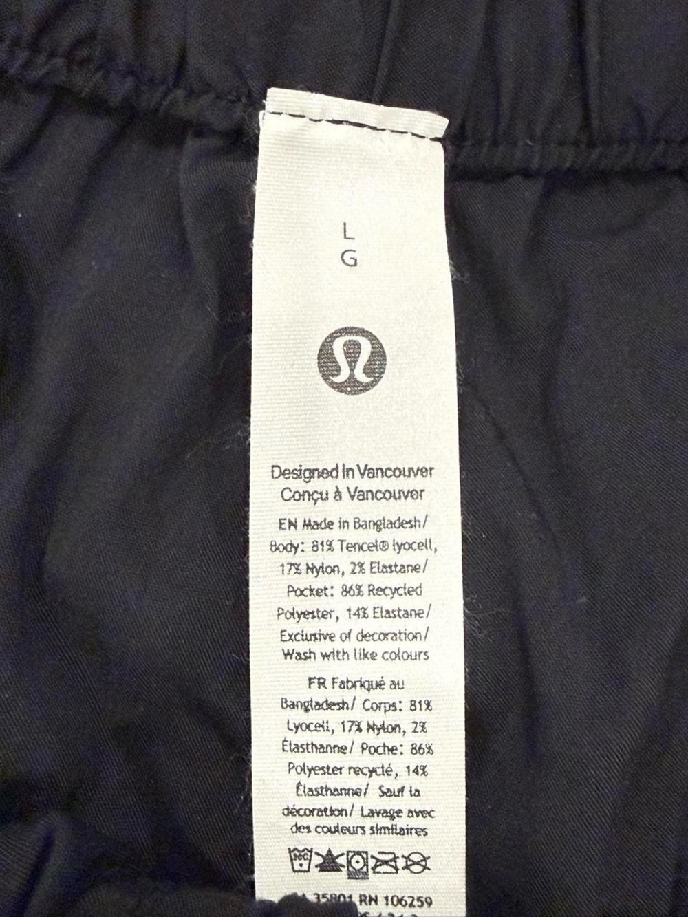 Lululemon Lightweight Adjustable Mid-Rise cargo pants Size L - Picture 6 of 6